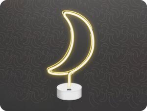 TelForceOne Neolia Neon LED dekorácia Mesiac na podstavci 3xAA/USB [RTV100279]