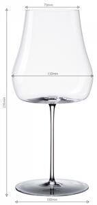 Lunasol - Poháre na červené víno Bordeaux 530 ml set 2 ks – Green Wave Platinum Line (322631)
