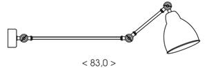 BRILAGI - Nástenné svietidlo QUILL 1xE27/40W/230V 83 cm béžové