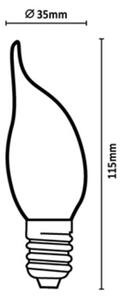 Rabalux 79208 - LED Žiarovka FILAMENT CF35 E14/6W/230V 3000K