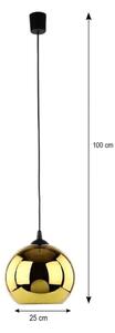 LED luster na lanku CUBUS pr. 25 cm 1xE27/15W/230V