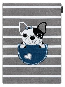 Dywany Łuszczów Detský kusový koberec Petit Bulldog grey - 180x270 cm