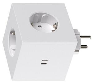Avolt Stikdåser - Square 2 Socket Extender w/30W Dual USB-C ML Edition Opal White Avolt - Lampemesteren
