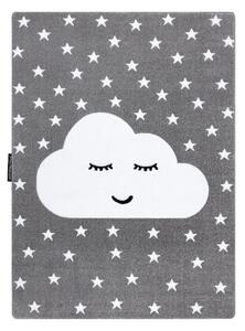 Dywany Łuszczów Detský kusový koberec Petit Cloud stars grey - 140x190 cm