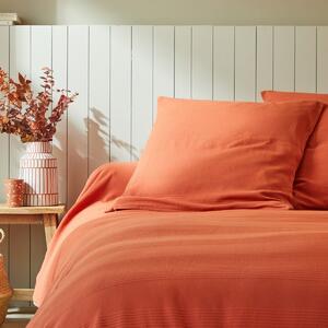 Jednofarebná tkaná prikrývka na posteľ, bavlna