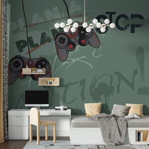 Tapety Čas na hru v zelenej, Fototapety čiernobiele, w00829v2 : Uwalls.sk