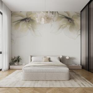 Tapety žlté priesvitné veľké kvety na vrchole, Fototapety s kvetmi, w02093v1 : Uwalls.sk
