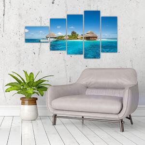 Obraz exotického ostrova (Obraz 110x60cm)