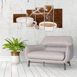 Kávové šálky - obrazy (Obraz 110x60cm)