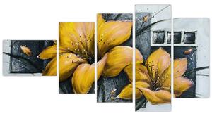 Obraz žlté kvety (Obraz 110x60cm)
