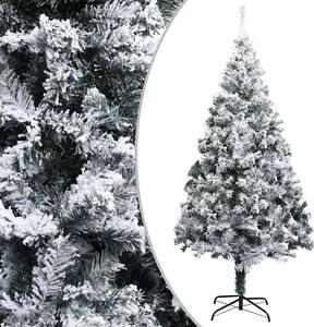 Umelý vianočný stromček LED, súprava gulí a sneh zelený 300 cm