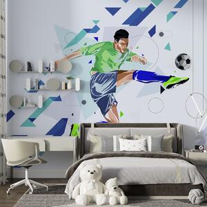 Tapety Futbalový kop vo výskoku, Fototapety Izba pre tínedžerov, Fototapety futbal, w02401 : Uwalls.sk