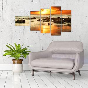 Západ slnka na mori - obraz (Obraz 110x60cm)