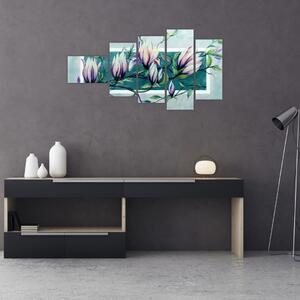 Obraz kvetín na stenu (Obraz 110x60cm)