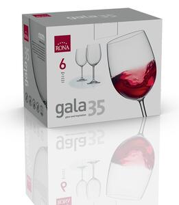 RONA 6x Pohár na červené víno GALA 350ml