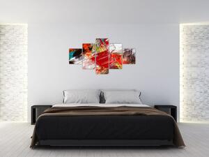 Farebný abstraktný obraz (Obraz 125x70cm)
