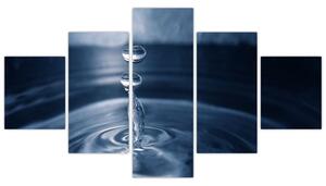 Obraz kvapky vody (Obraz 125x70cm)