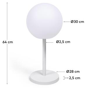 MUZZA NABÍJACIA STOLNÁ LAMPA MIMOZA 64 cm biela