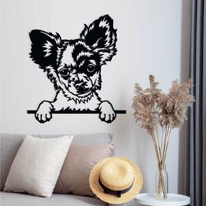 DUBLEZ | Drevený obraz psa na stenu - Čivava