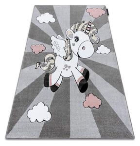 Sivý detský koberec Unicorn Rozmer: 80x150 cm