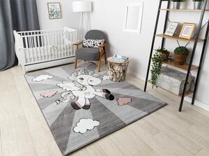 Sivý detský koberec Unicorn Rozmer: 80x150 cm