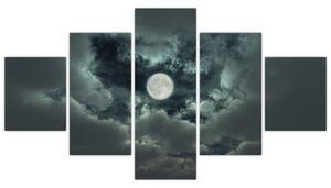 Obraz mesiace a mrakov (Obraz 125x70cm)
