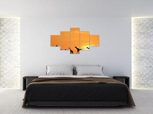 Moderný obraz - žirafy (Obraz 125x70cm)