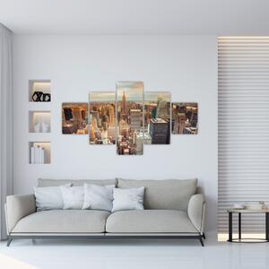 Moderný obraz do bytu - mrakodrapy (Obraz 125x70cm)