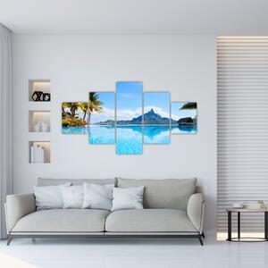Moderný obraz - raj pri mori (Obraz 125x70cm)