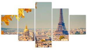 Moderný obraz Paríža - Eiffelova veža (Obraz 125x70cm)