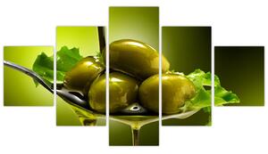 Obrazy do kuchyne - olivy (Obraz 125x70cm)