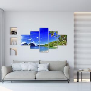 Obraz do bytu - piesočná pláž (Obraz 125x70cm)