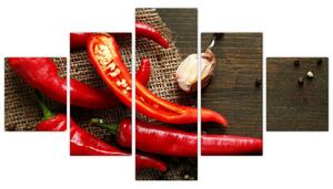 Obraz - chilli papriky (Obraz 125x70cm)