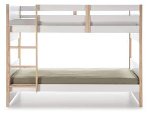 MUZZA Detská poschodová posteľ kiara 90 x 190 cm biela