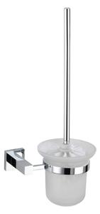 WENKO WC kefa BEZ VŔTANIA PowerLoc SAN REMO lesklý kov 38x17x12 cm