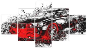 Obraz automobilu - moderný obraz (Obraz 125x70cm)