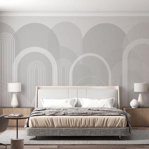 Tapety Jemné oblúky na sivej, Fototapety abstraktné, w02935v2 : Uwalls.sk