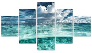 Obraz morskej hladiny a neba (Obraz 125x70cm)