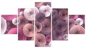 Farebné kvety - obraz (Obraz 125x70cm)