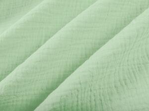 Biante Mušelínová obliečka na vankúš MSN-002 Pastelovo zelená 70 x 90 cm