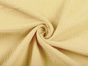 Biante Detské mušelínové posteľné obliečky do postieľky Nature MSN-003 Pastelovo žlté Do postieľky 90x140 a 50x70 cm