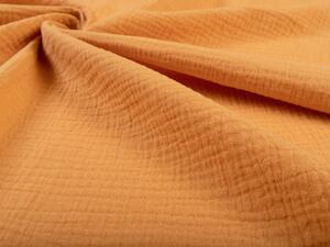 Biante Mušelínové posteľné obliečky Nature MSN-001 Horčicovo oranžové Predĺžené 140x220 a 70x90 cm