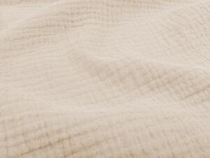 Biante Detské mušelínové posteľné obliečky do postieľky Nature MSN-005 Svetlo béžové Do postieľky 90x140 a 50x70 cm