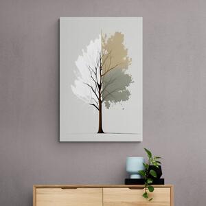 Obraz minimalistický viacfarebný strom