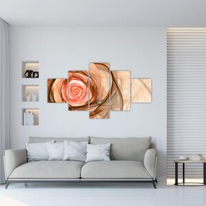 Obraz - kvet ruže (Obraz 125x70cm)