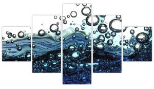 Obraz vodných bublín (Obraz 125x70cm)