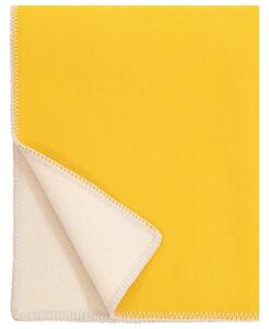 Vlnená deka Tupla 130x180, žlto-svetlo béžová