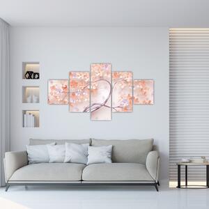 Moderný obraz - kvitnúce strom (Obraz 125x70cm)
