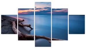 Obraz - večer pri jazere (Obraz 125x70cm)