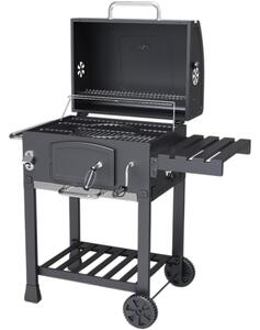 Multifunkčný gril Avenberg Genius + liatinový rošt+ tác + kameň na pizzu, 70 x 103 x 105 cm